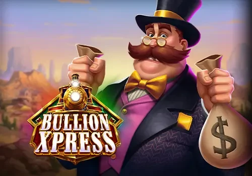 Bullion Xpress slot game featuring exciting train theme with gold treasures